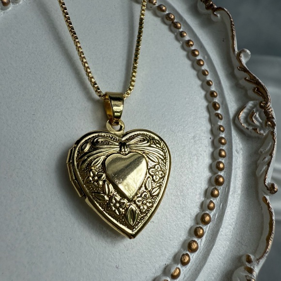 Anthropologie Jewelry - LOVE Heart Locket Necklace